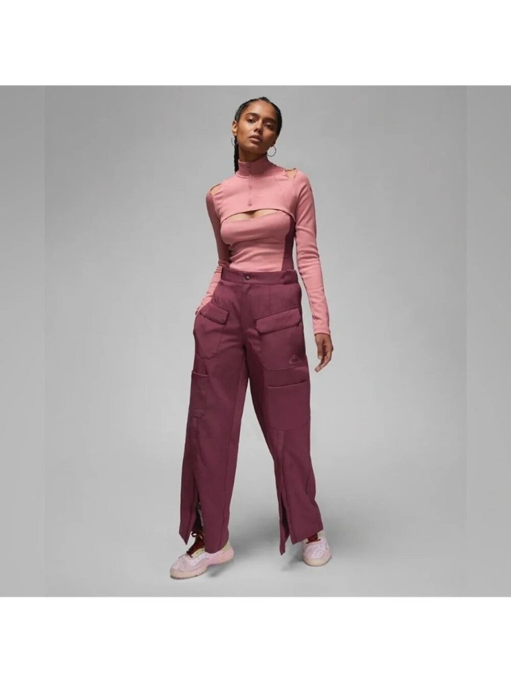 Jordan Womens Engineered Utility Pants Cherrywood Red Size S Streetwear Gorpcore